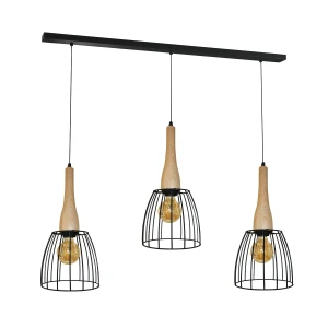 Lampa wisząca Azzardo TERATA czarna 3xE27 wys.110cm