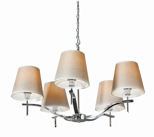 Lampa wisząca PRINCESA beżowa 5xE14 wys.145cm