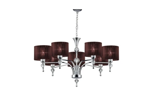 Lampa wisząca IMPRESS brązowy/wenge 7xE27 wys.88cm