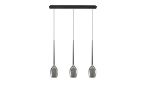 Lampa wisząca Azzardo IZZA przydymiony 3xE14 wys.130cm