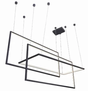 Lampa wisząca Azzardo METRIC czarna 1 LED czarna 250cm