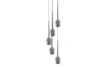 Lampa wisząca Azzardo IZZA przydymiony 5xE14 wys.265cm