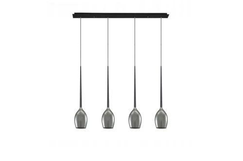 Lampa wisząca IZZA przydymiony 4xE14 wys.130cm