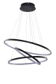 Lampa wisząca WHEEL DIMM czarna 3xLED wys.160cm