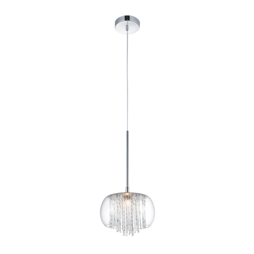 Lampa wisząca REGO transparentna 1xG9 wys.120cm