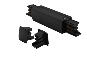 TRACK LINE POWER + 2X END CAP BLACK
