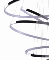 Lampa wisząca WHEEL LONG DIMM chrom 6xLED wys.320cm