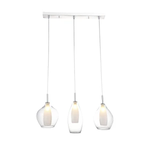 Lampa wisząca Azzardo AMBER MILANO transparentna 3xG9 wys.130cm
