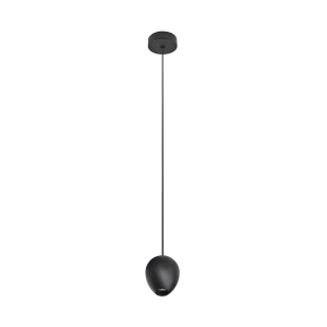 Lampa wisząca Azzardo OVUM PENDANT czarna 1xLED wys.150cm