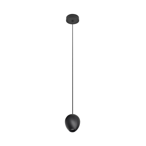 Lampa wisząca OVUM PENDANT czarna 1xLED wys.150cm