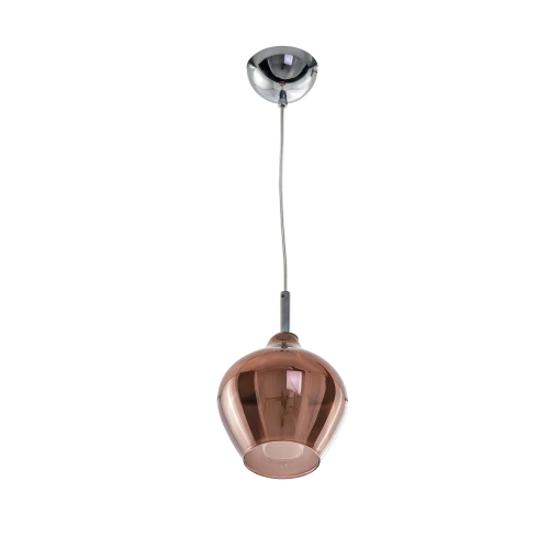 Lampa wisząca AMBER MILANO miedziana 1xG9 wys.120cm
