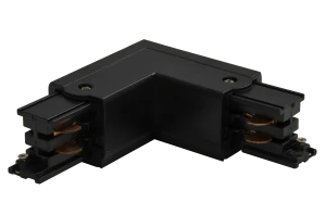 TRACK L-CONNECTOR BLACK