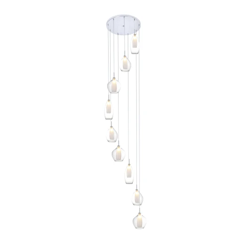 Lampa wisząca AMBER MILANO CLEAR transparentna 9xG9 wys.330cm