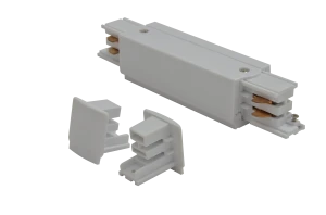 TRACK LINE POWER + 2X END CAP WHITE