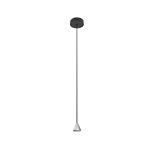 Lampa wisząca TENTOR LAMPBODY chrom 1xLED wys.120cm