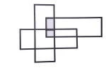 Kinkiet Azzardo Quadratus Wall Black