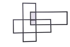 Kinkiet Azzardo Quadratus Wall Black