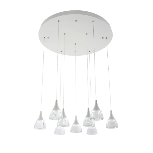 Lampa wisząca DALMATIA biała 9xLED wys.210cm