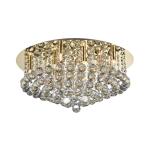 Plafon Azzardo BOLLA 58 złoty 10xG9 szer.58cm