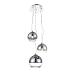 Lampa wisząca Azzardo IRIS chrom 3xE27 wys.130cm