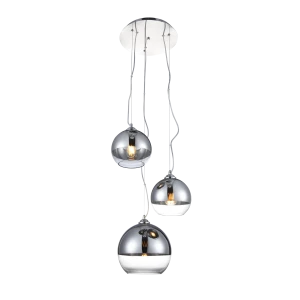 Lampa wisząca Azzardo IRIS chrom 3xE27 wys.130cm