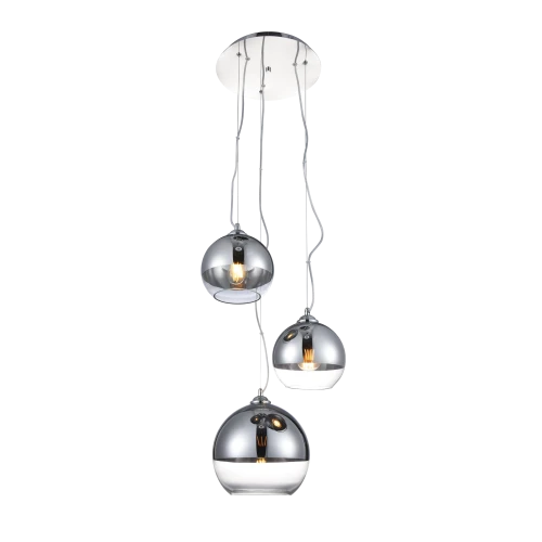 Lampa wisząca IRIS chrom 3xE27 wys.130cm