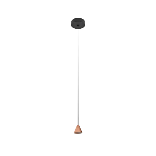 Lampa wisząca TENTOR LAMPBODY różowe złota 1xLED wys.120cm