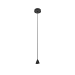 Lampa wisząca Azzardo TENTOR LAMPBODY czarna 1xLED wys.120cm