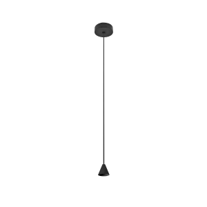 Lampa wisząca Azzardo TENTOR LAMPBODY czarna 1xLED wys.120cm