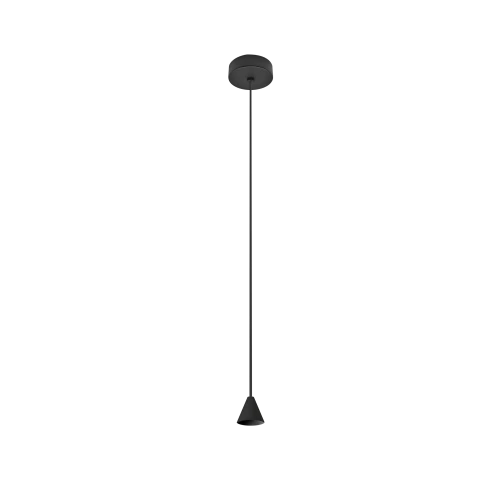 Lampa wisząca TENTOR LAMPBODY czarna 1xLED wys.120cm
