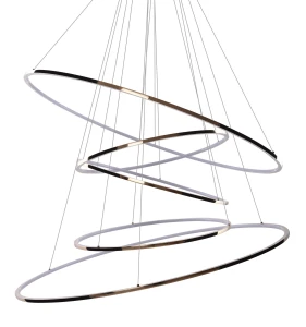 Lampa wisząca Azzardo WHEEL XXL złota 5xLED wys.500cm