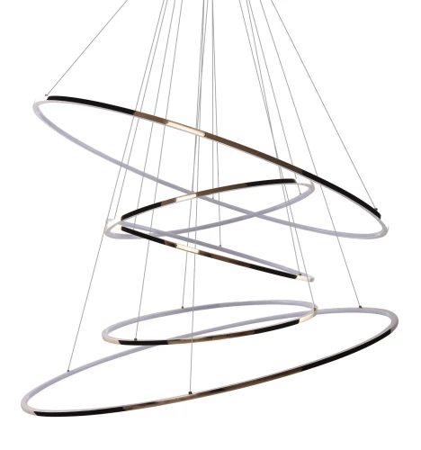 Lampa wisząca WHEEL XXL złota 5xLED wys.500cm