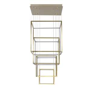 Lampa wisząca Azzardo OPERA XL złota 4xGU10 wys.500cm