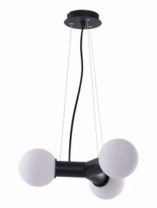 Lampa wisząca Azzardo POPE czarna E27 3xE27 wys.145cm