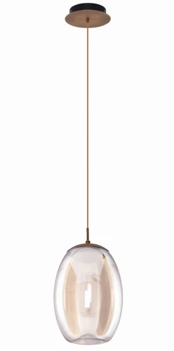 Lampa wisząca HELENA B mosiądz 1xLED wys.180cm