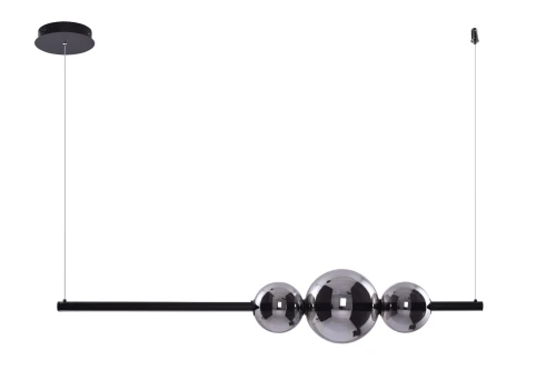 Lampa wisząca SANDRA 3 czarna 1xLED wys.130cm