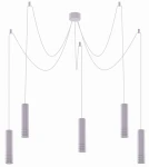 Lampa wisząca Azzardo LOCUS L PENDANT biała 5xGU10 wys.180cm