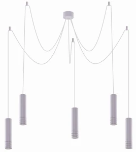 Lampa wisząca Azzardo LOCUS L PENDANT biała 5xGU10 wys.180cm