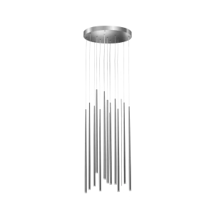 Lampa wisząca Azzardo LOUISE chrom 12xLED wys.180cm