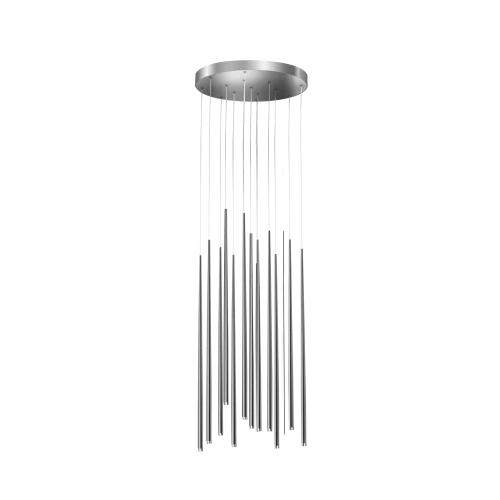 Lampa wisząca LOUISE chrom 12xLED wys.180cm