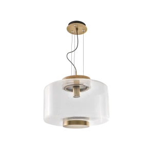 Lampa wisząca Azzardo SOREL transparentna 1xE27 wys.165cm