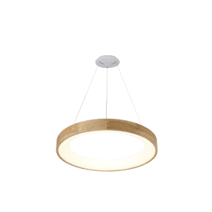 Lampa wisząca Azzardo SILVAM 45 PENDANT drewniany 1xLED wys.150cm