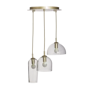 Lampa wisząca Azzardo BLANCA CHAMPAGNE złoty 3xE14 wys.150cm