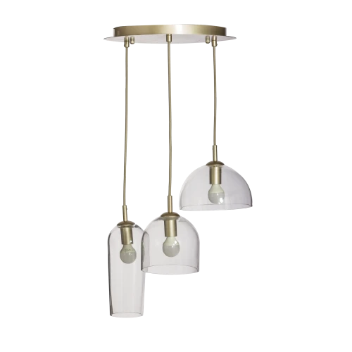 Lampa wisząca BLANCA CHAMPAGNE Szampański 3xE14 wys.150cm