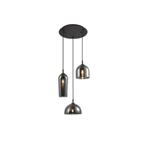 Lampa wisząca Azzardo BLANCA SMOKY przydymiony 3xE14 wys.150cm