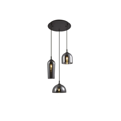 Lampa wisząca BLANCA SMOKY przydymiony 3xE14 wys.150cm