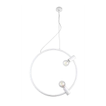 Lampa wisząca Azzardo ORSOLA biała 2xE27 wys.130cm