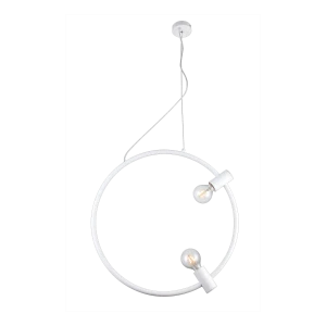 Lampa wisząca Azzardo ORSOLA biała 2xE27 wys.130cm