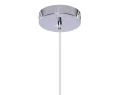 Lampa wisząca SPELL CHROM srebrna 1xE27 wys.130cm