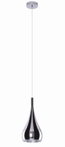 Lampa wisząca Azzardo SPELL CHROM srebrna 1xE27 wys.130cm